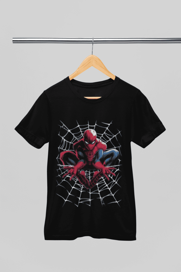 Spider Man Round Neck Printed T-shirt