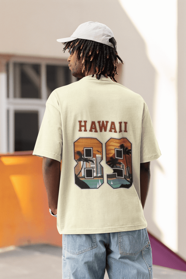 Hawai-Down Shoulder T-shirt