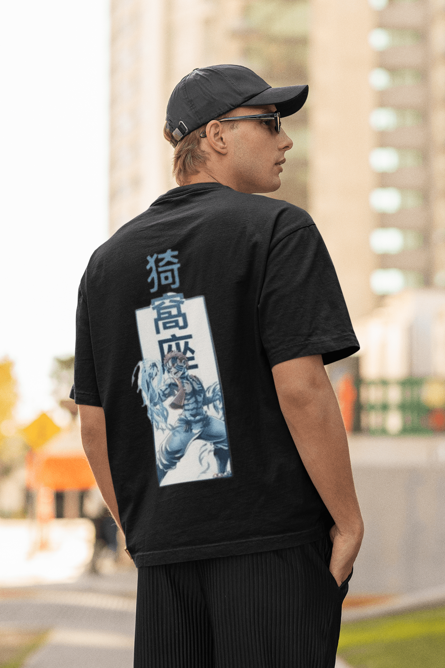 Over Sized Anime Down Shoulder T-shirt