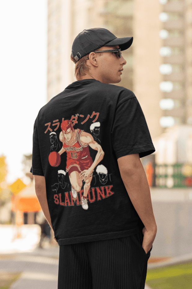 Slamfunk- Oversized Down Shoulder T-shirt