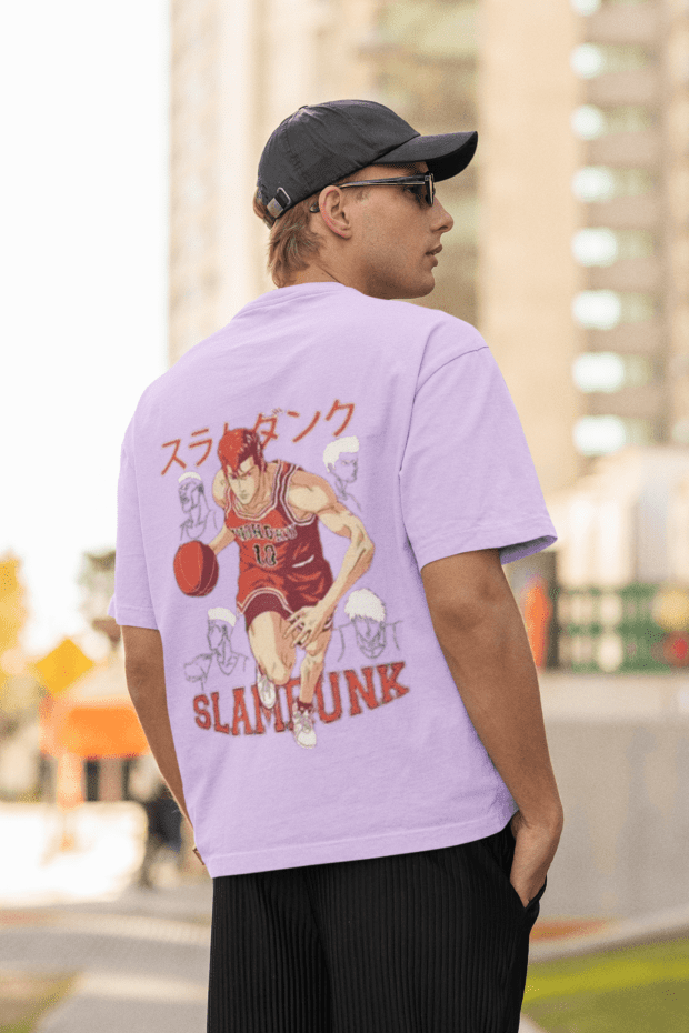 Slamfunk- Oversized Down Shoulder T-shirt